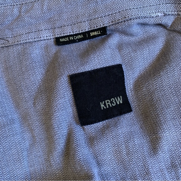 3 for $20 KR3W men’s button up shirt, light blue, small - Picture 5 of 8